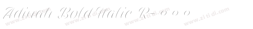 Adinah Bold Italic R字体转换